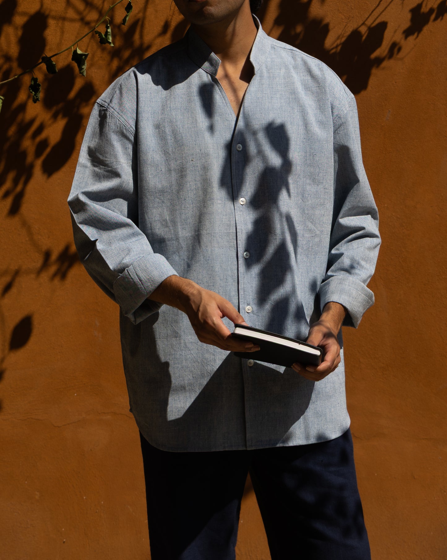 Enso Shirt | Soft Indigo Melange