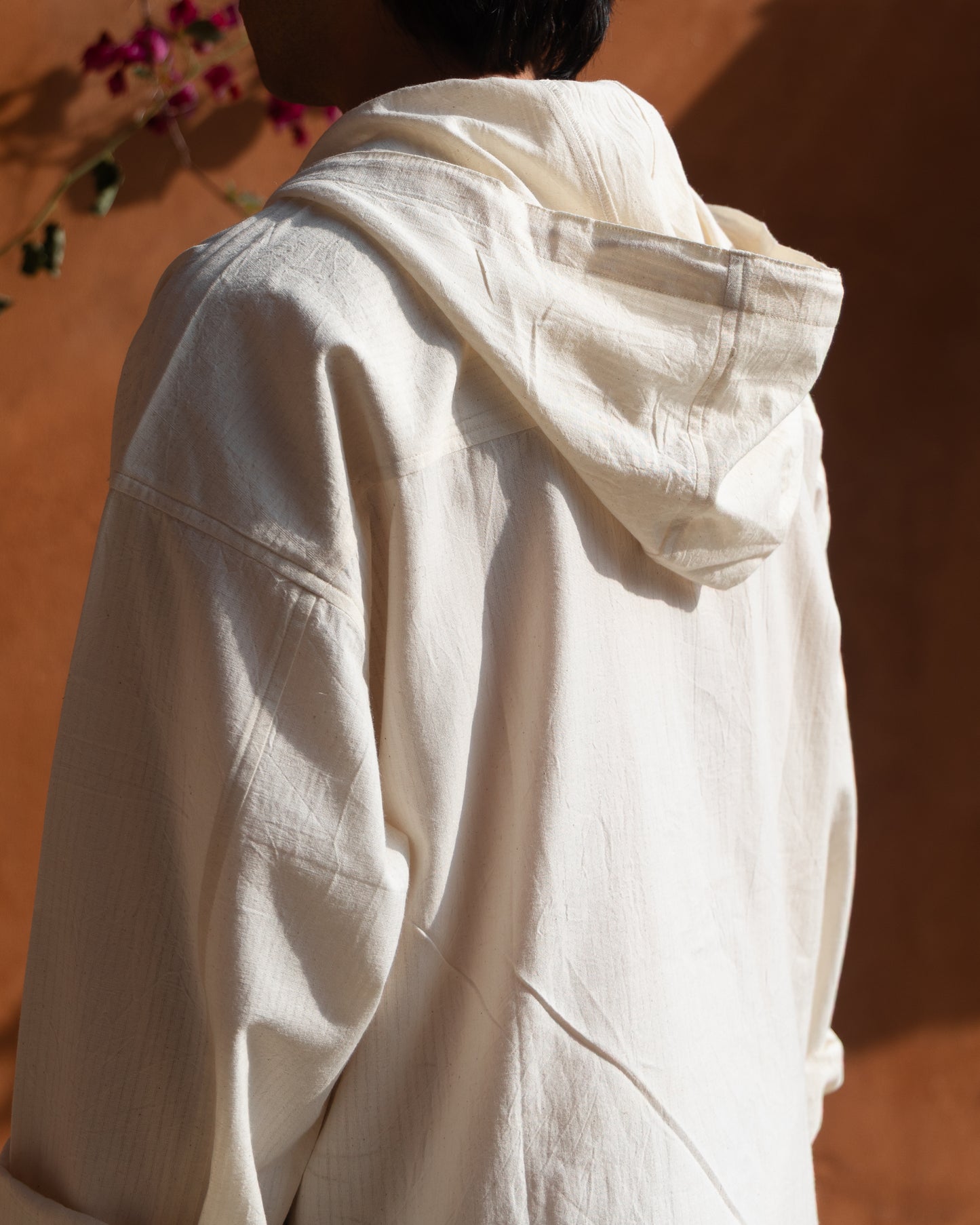 Hood Shirt | Ecru Self