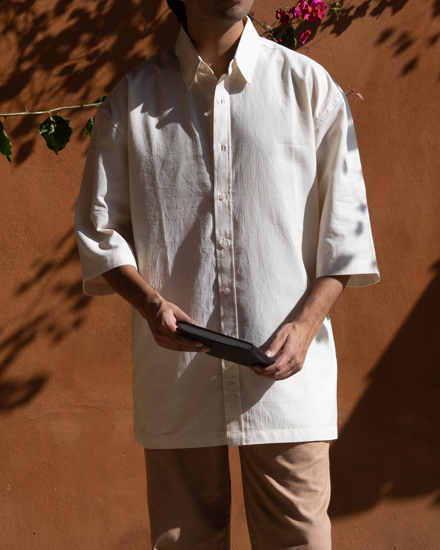 Poketto Shirt | Ecru Self