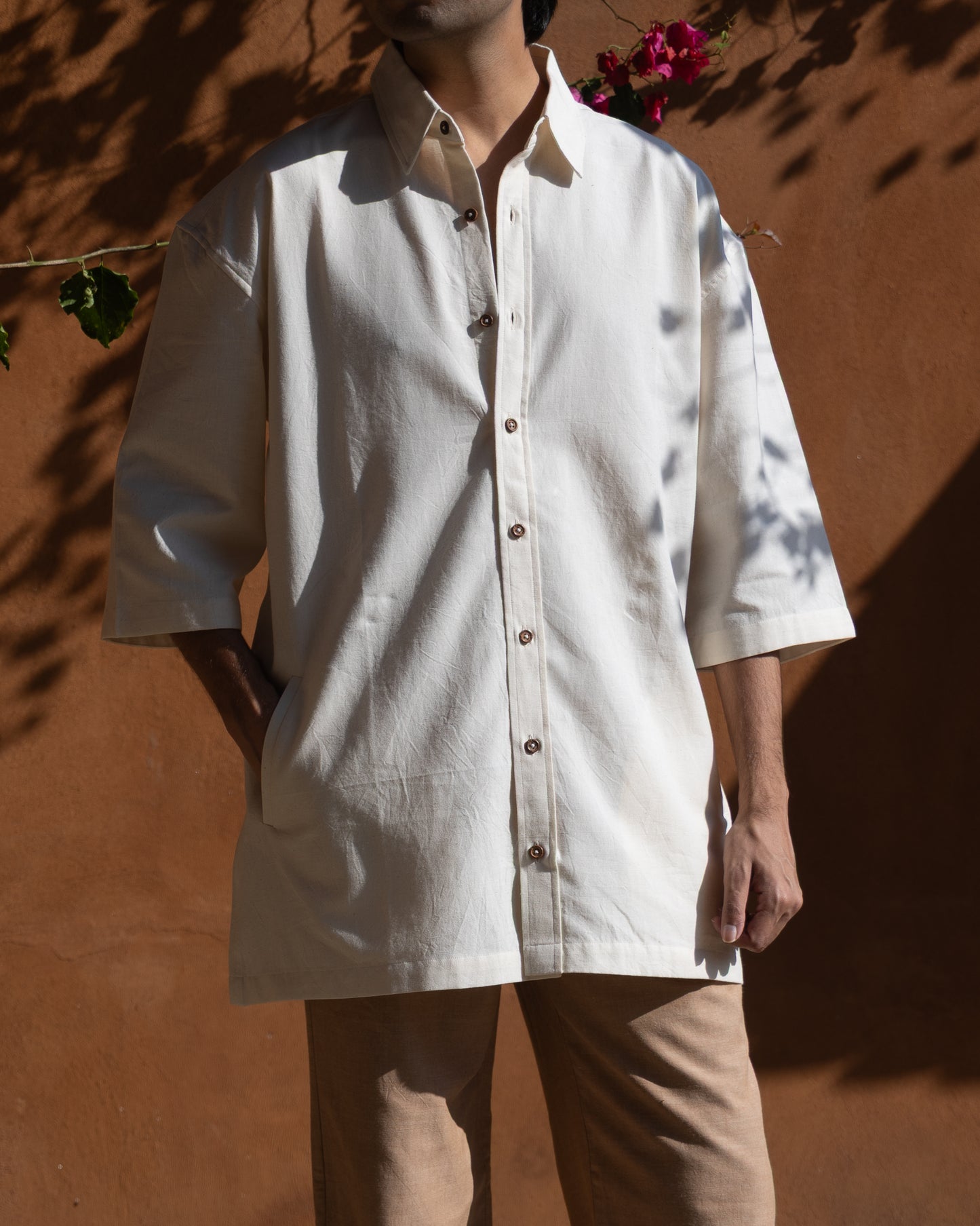 Poketto Shirt | Undyed Soft Cream