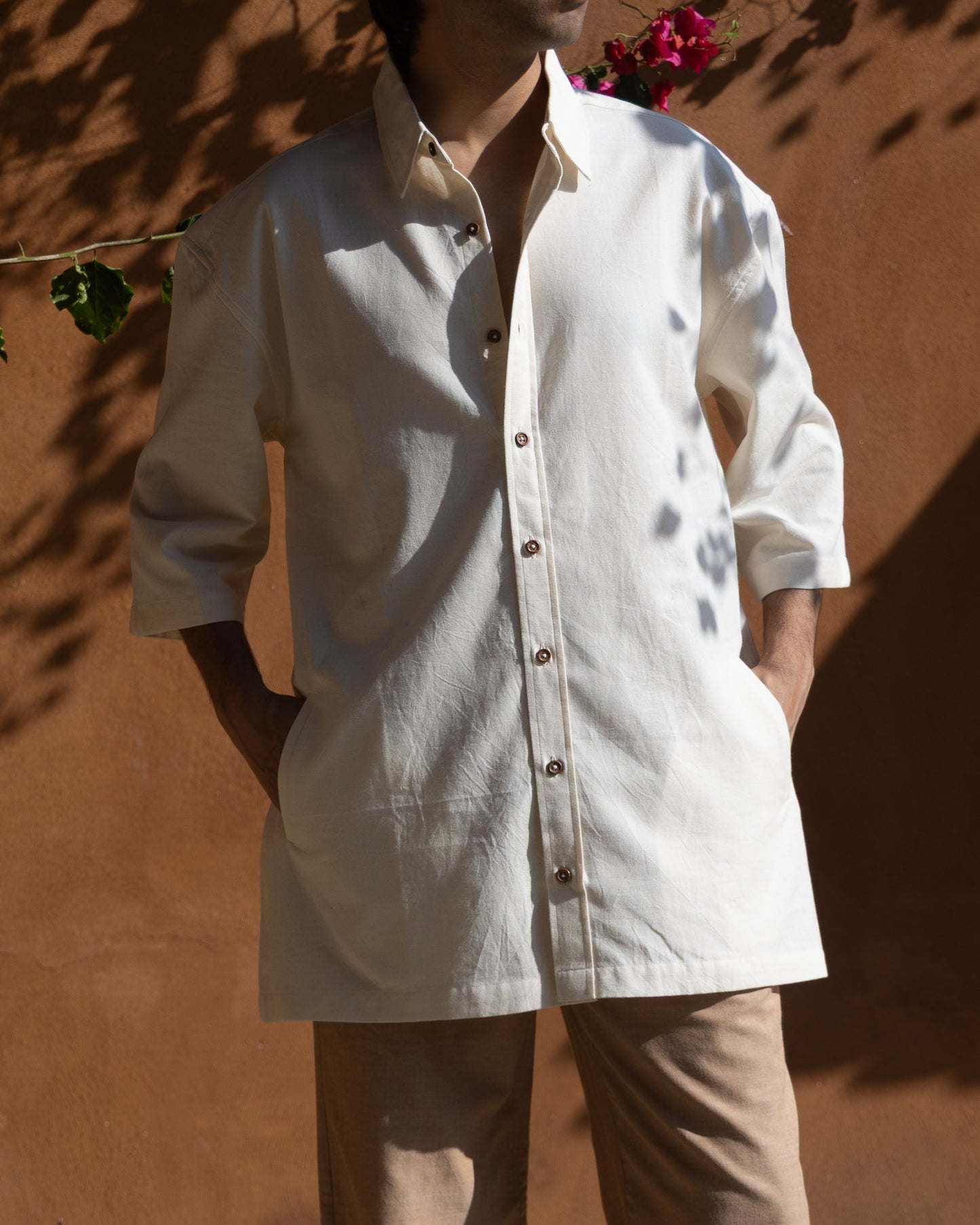 Poketto Shirt | Undyed Soft Cream