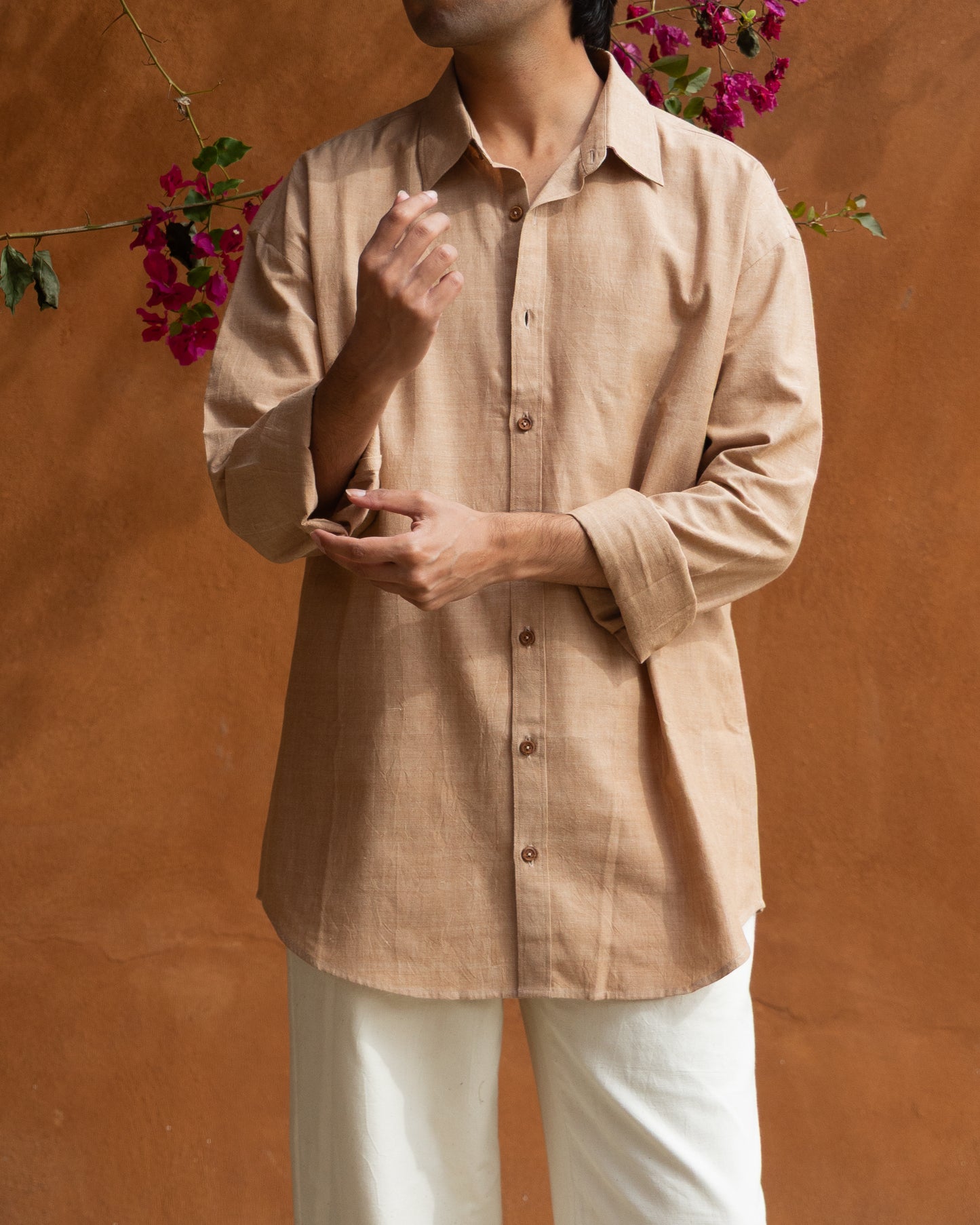 Cocoa Brown Relaxed Fit Shirt