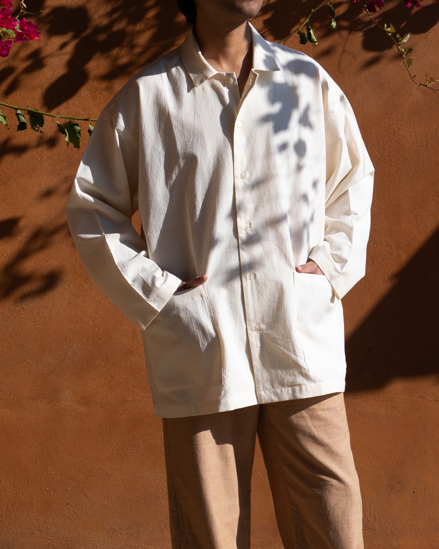 Tori Shirt | Ecru Self