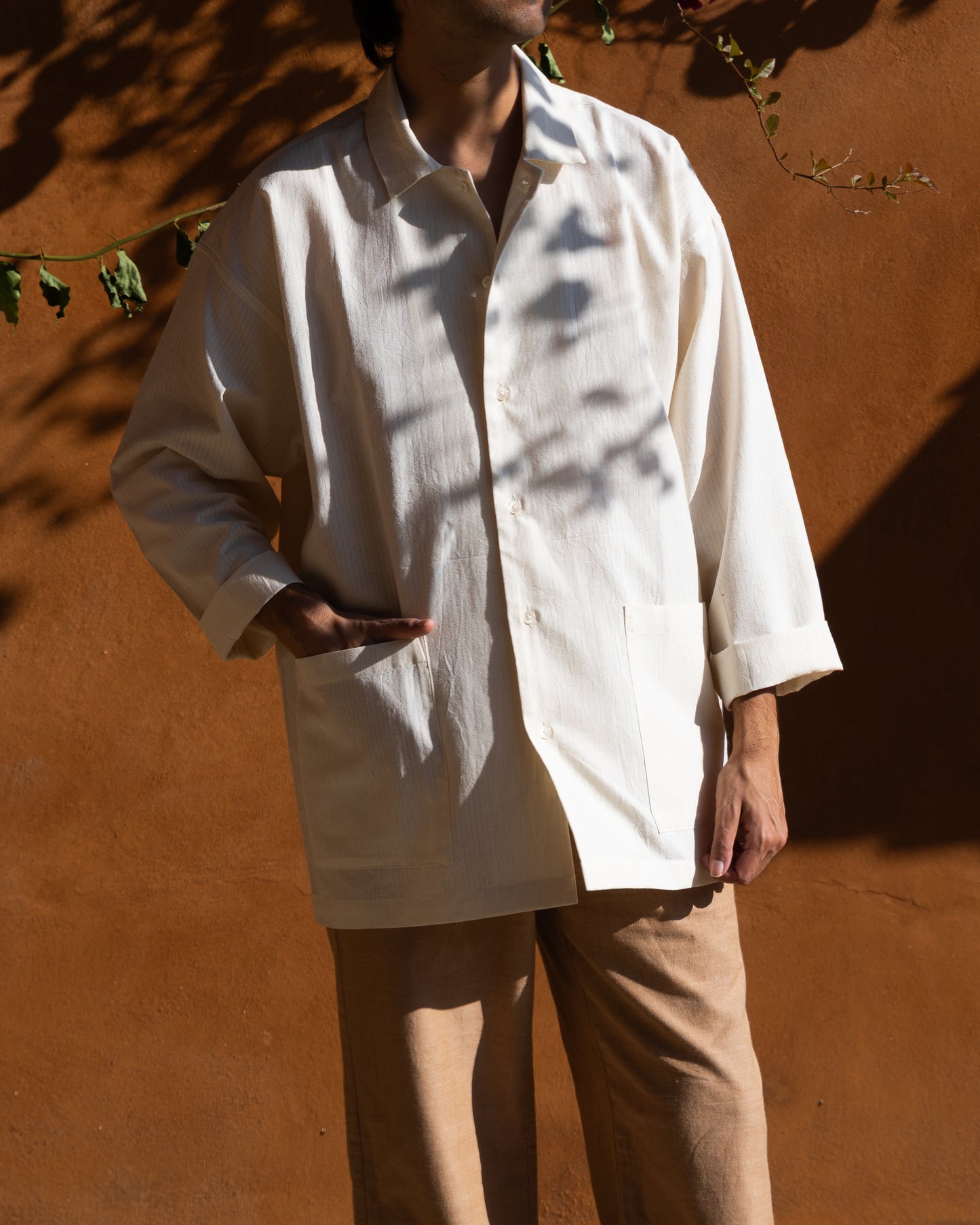 Tori Shirt | Ecru Self