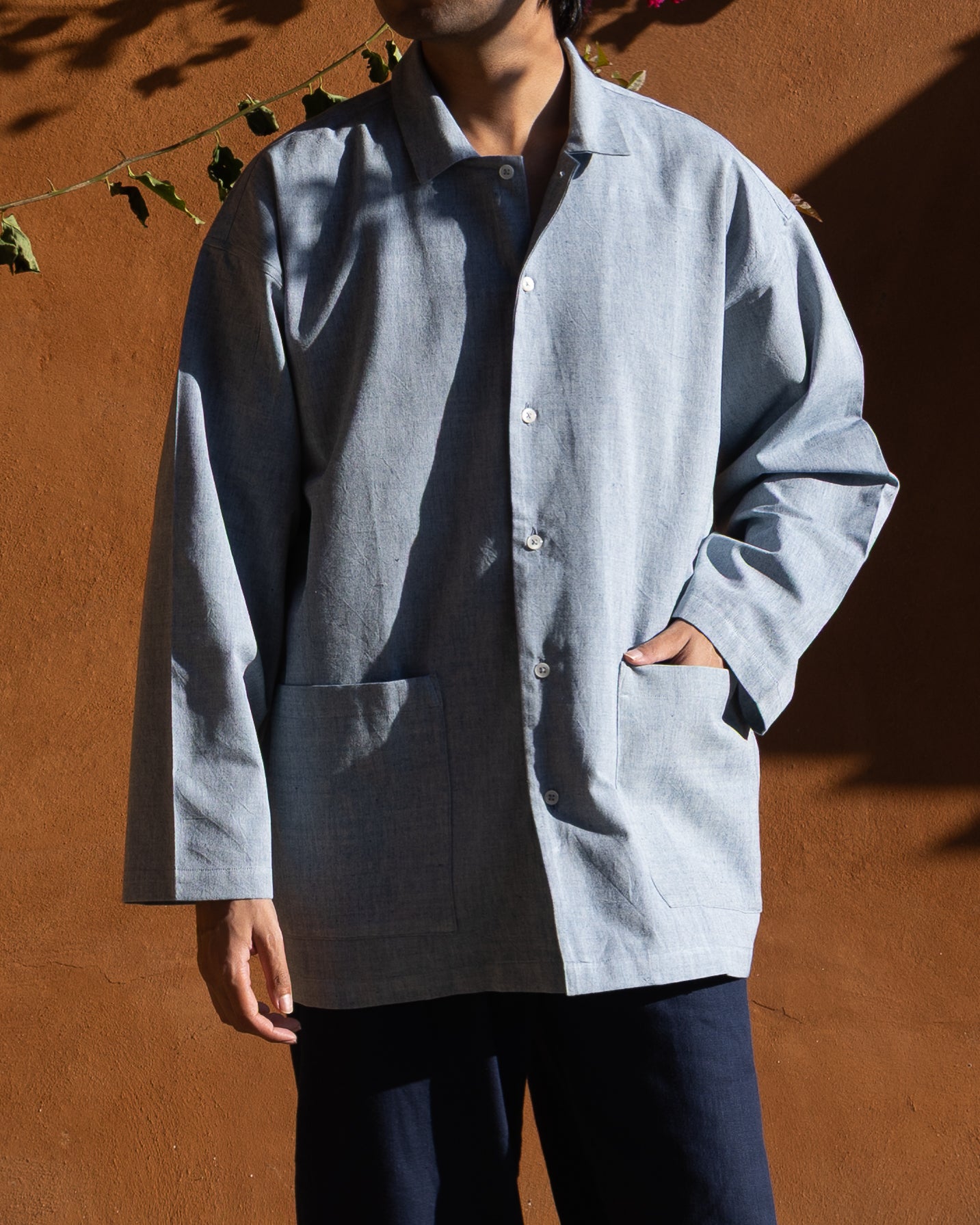 Tori Shirt | Soft Indigo Melange
