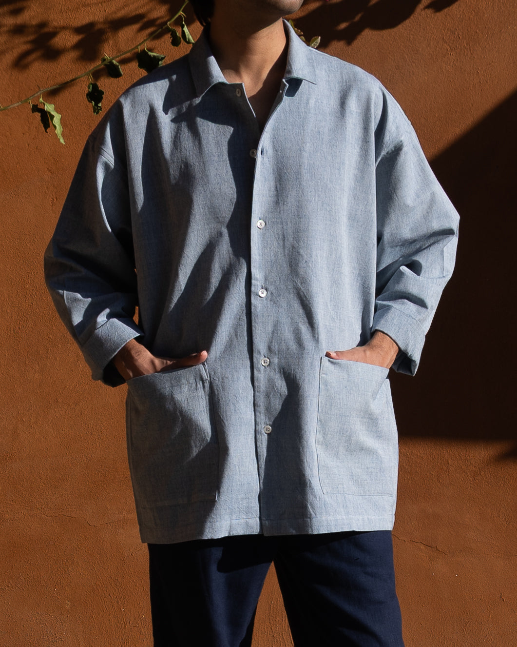 Tori Shirt | Soft Indigo Melange
