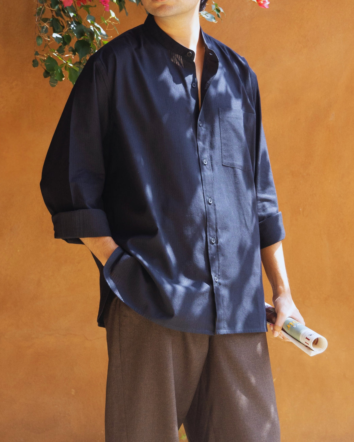 Taro Shirt | Black Self