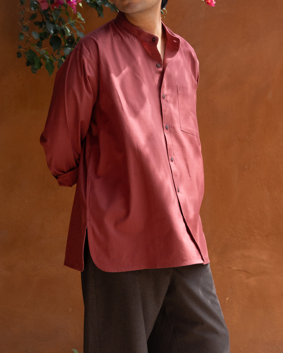 Taro Shirt | Merlot