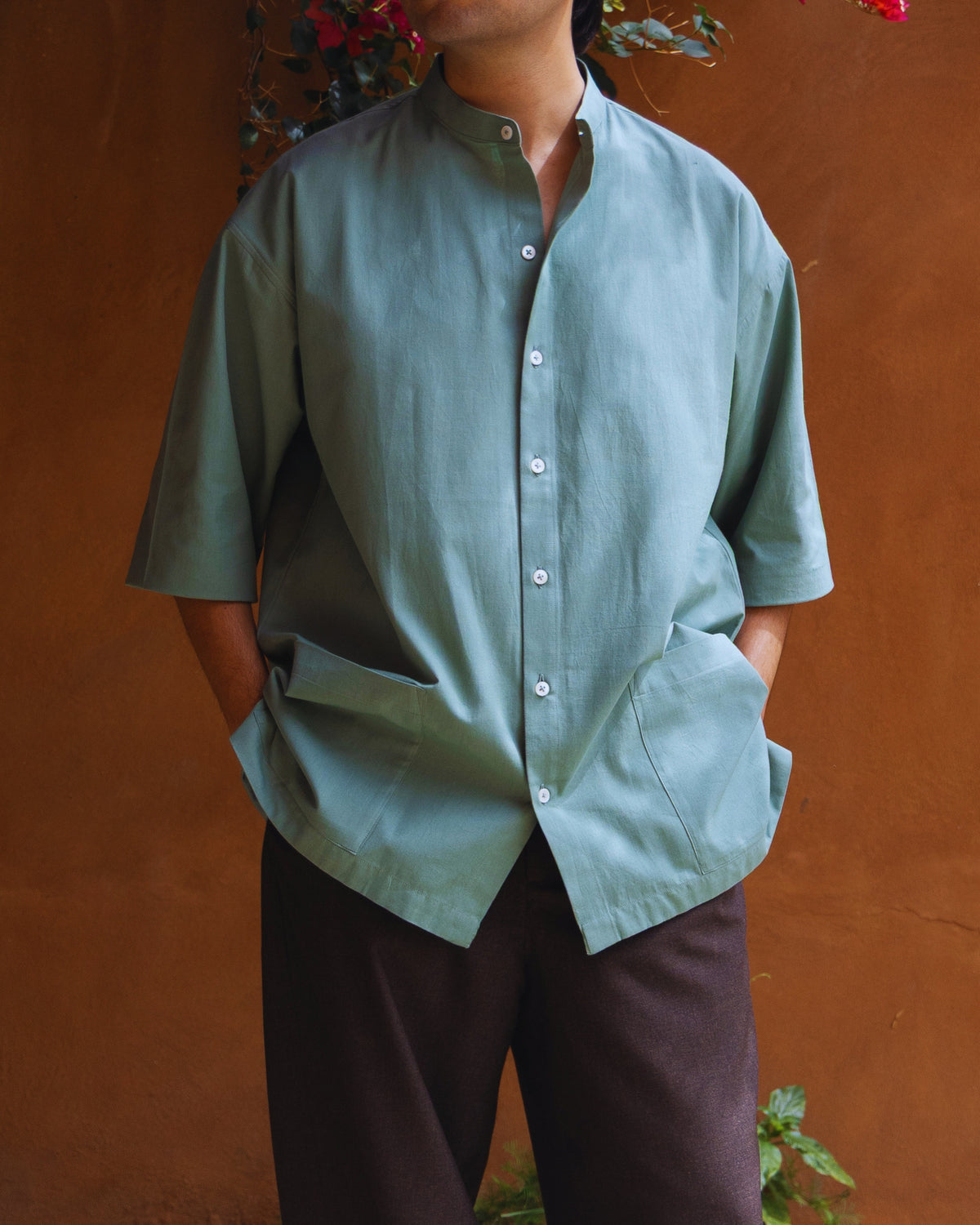 Basho Shirt | Sage Green