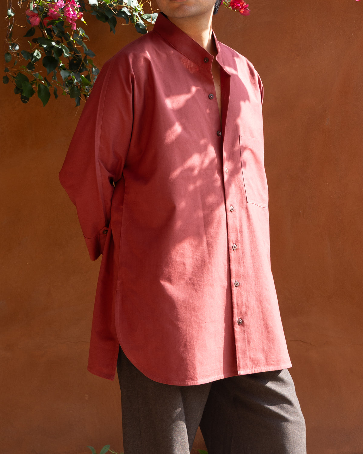 Long Kimono Shirt | Merlot